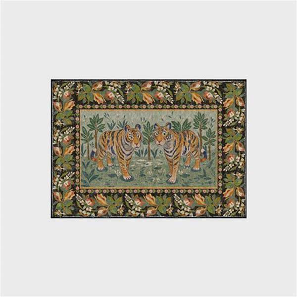 Tapis antidérapant, lavable et doux « Tigre de la jungle »
