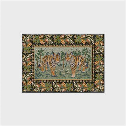 Tapis antidérapant, lavable et doux « Tigre de la jungle »