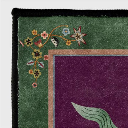 Tapis oriental rétro Kirin, lavable, doux