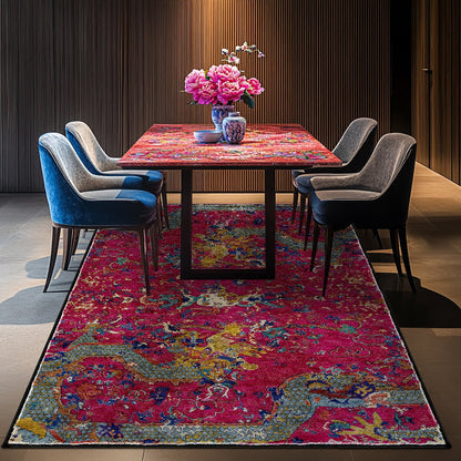 Tapis lavable et doux « Dragon Oriental »