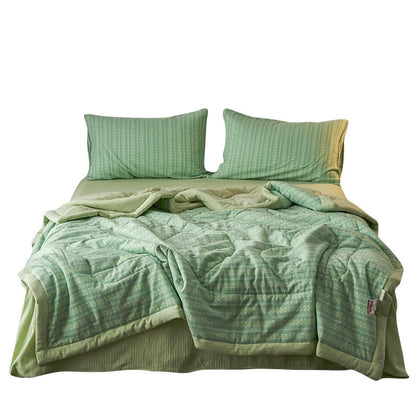 Élégante couverture d'été en coton jacquard de style rétro