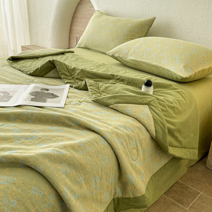 Couette d'été luxueuse en coton à trois couches de style jacquard - ensemble de literie - 200cm x 230cm - image 1