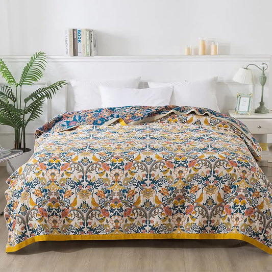 Couette réversible en gaze de coton de style bohème