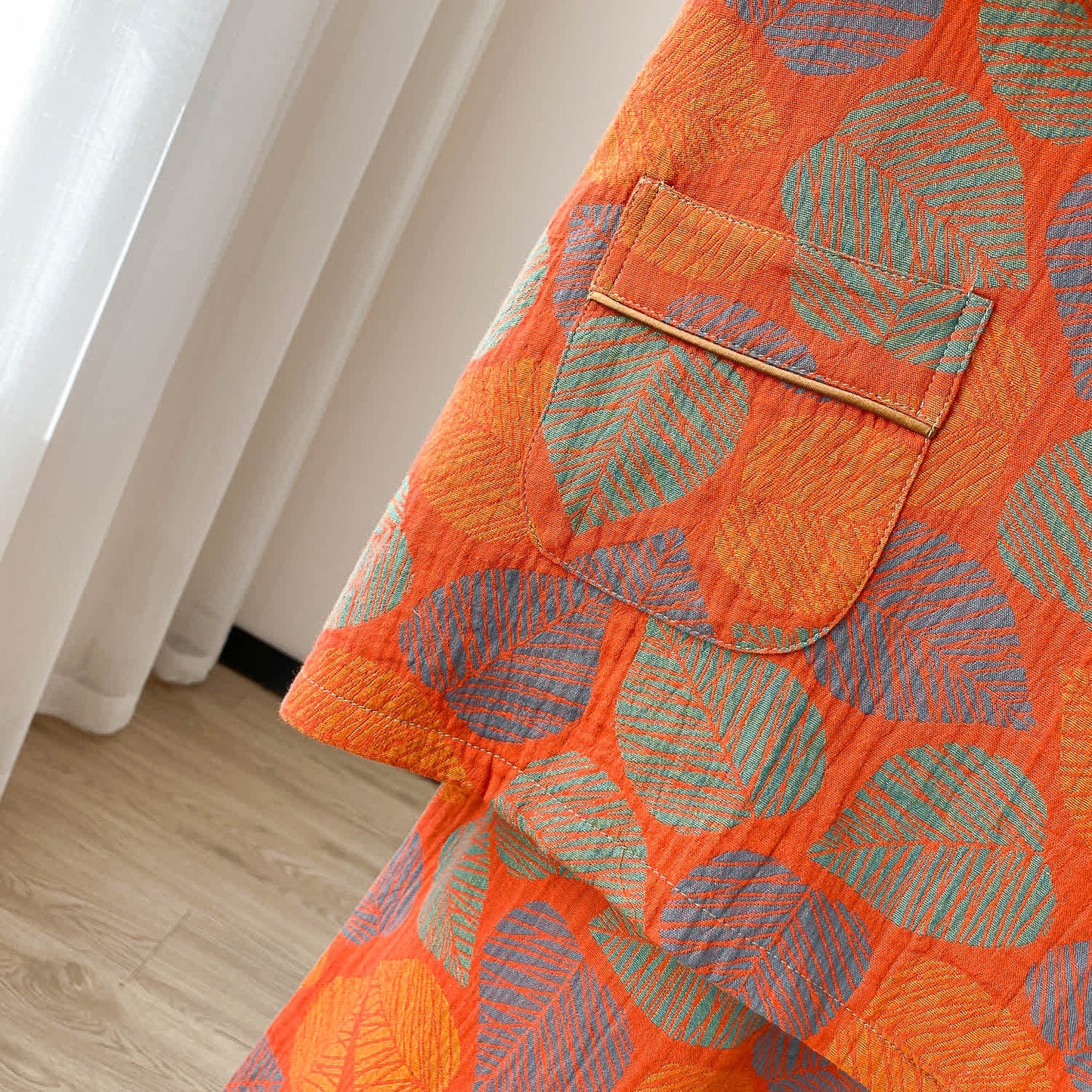 Ensemble de vêtements d'intérieur à manches courtes et imprimé jacquard vintage grande taille