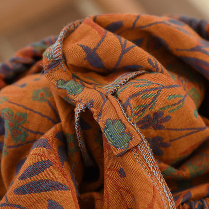 Ensemble de vêtements d'intérieur à manches courtes en coton teint en fil style jacquard (3 pièces)