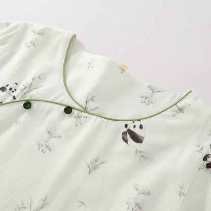 Ensemble de pyjama en fibre de bambou Rural Panda