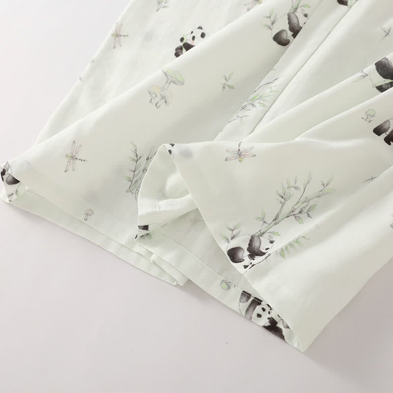 Ensemble de pyjama en fibre de bambou Rural Panda