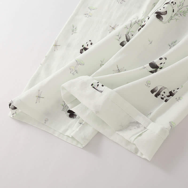 Ensemble de pyjama en fibre de bambou Rural Panda
