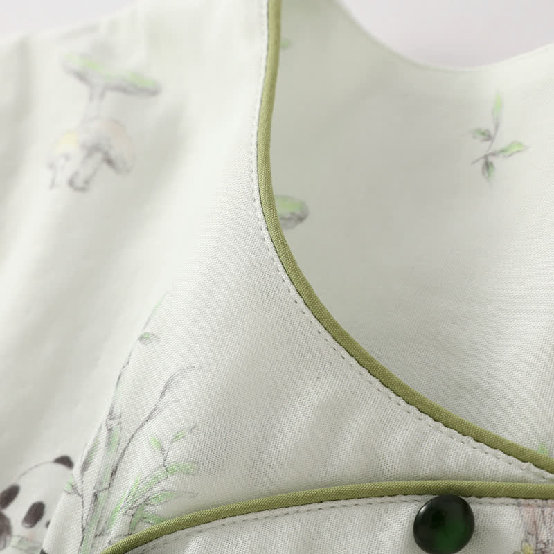 Ensemble de pyjama en fibre de bambou Rural Panda