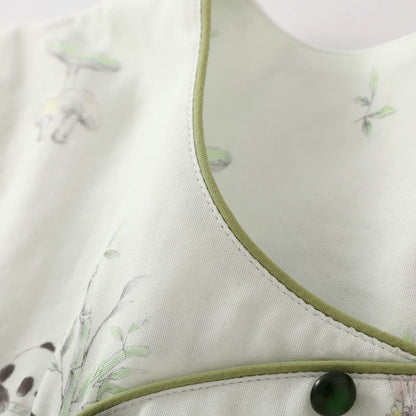 Ensemble de pyjama en fibre de bambou Rural Panda