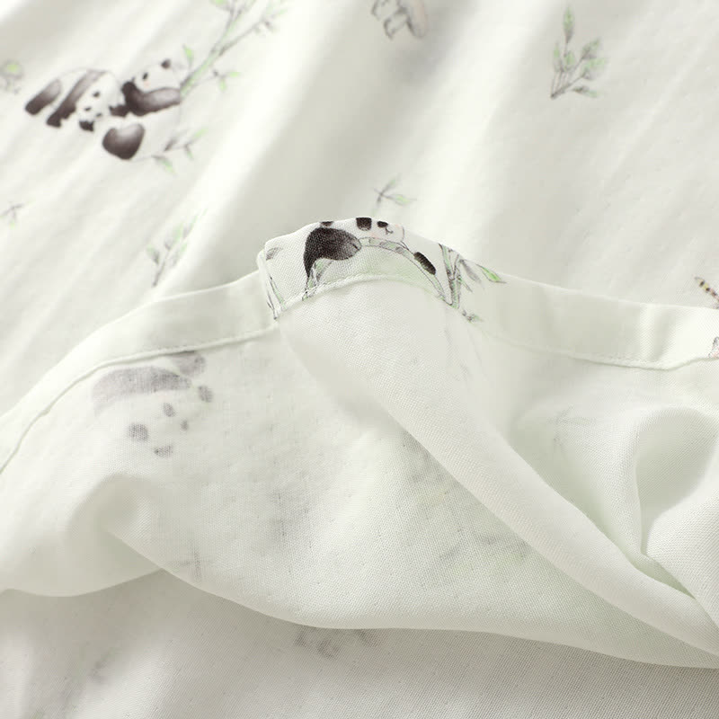 Ensemble de pyjama en fibre de bambou Rural Panda
