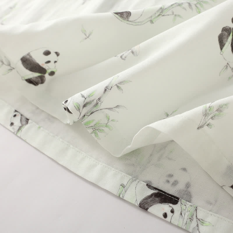 Ensemble de pyjama en fibre de bambou Rural Panda