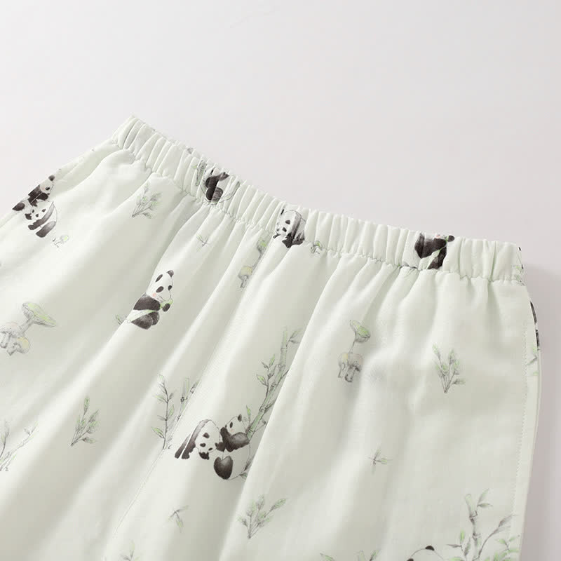 Ensemble de pyjama en fibre de bambou Rural Panda