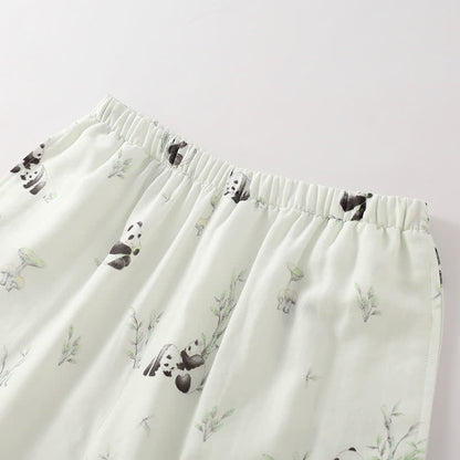 Ensemble de pyjama en fibre de bambou Rural Panda