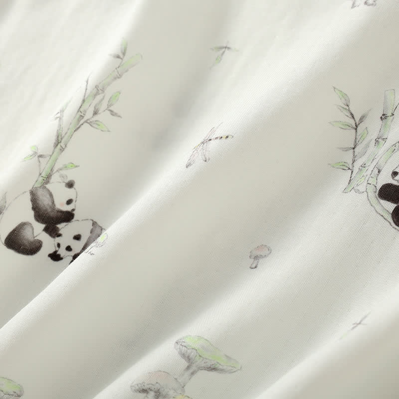 Ensemble de pyjama en fibre de bambou Rural Panda