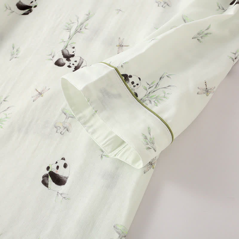 Ensemble de pyjama en fibre de bambou Rural Panda