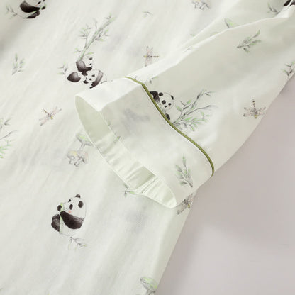 Ensemble de pyjama en fibre de bambou Rural Panda