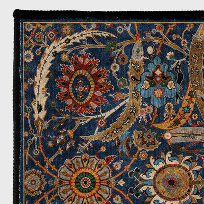 Tapis persan bohème lavable, doux et antidérapant