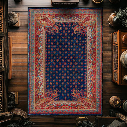 Tapis rétro cachemire doux et antidérapant pour l'intérieur et l'extérieur