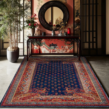 Tapis rétro cachemire doux et antidérapant pour l'intérieur et l'extérieur