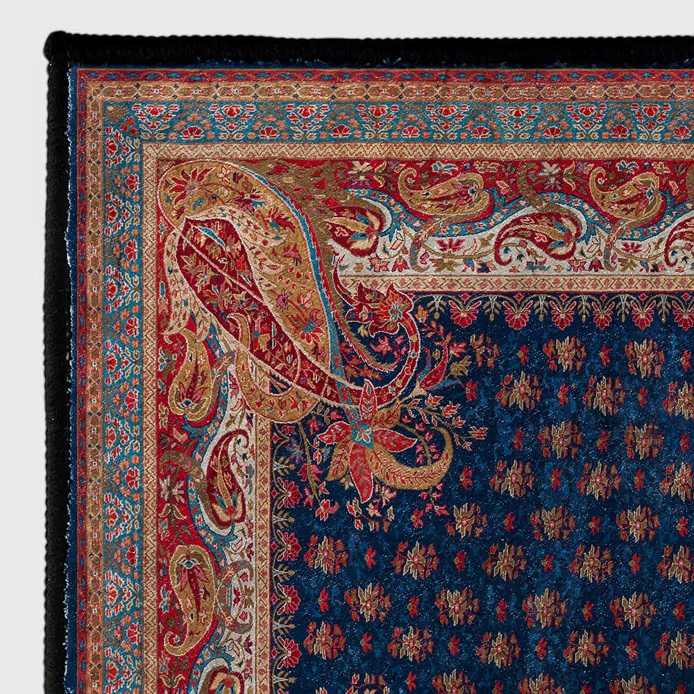 Tapis rétro cachemire doux et antidérapant pour l'intérieur et l'extérieur