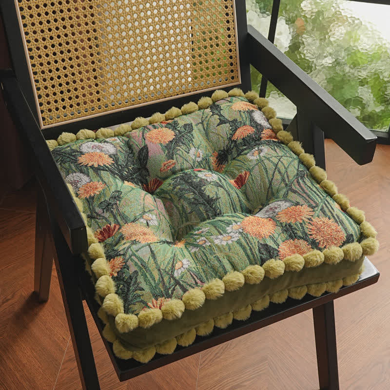 Decorativi, weiches Bodenstuhlkissen mit Blumenmuster