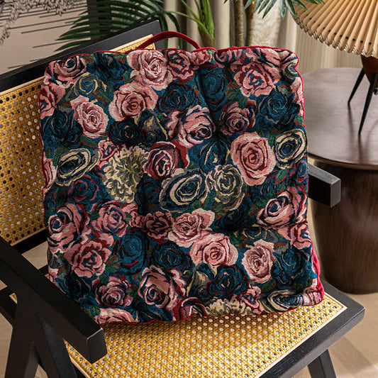 Coussin de chaise de sol confortable « Vintage Rose »