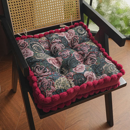 Coussin de chaise de sol confortable « Vintage Rose »
