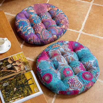Coussin de sol décoratif et confortable avec motif floral de style bohème