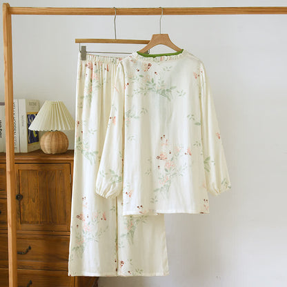 Ensemble pyjama rustique en fibre de bambou