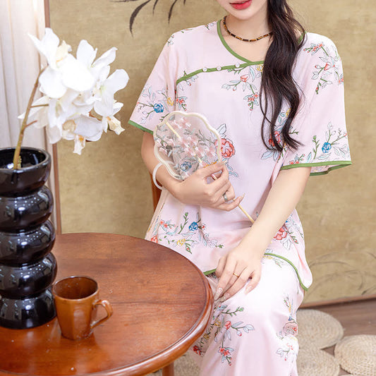 Ensemble de vêtements d'intérieur d'été Country Peony