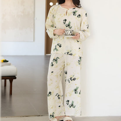 Refresh – Ensemble de vêtements de détente respirants à motif floral