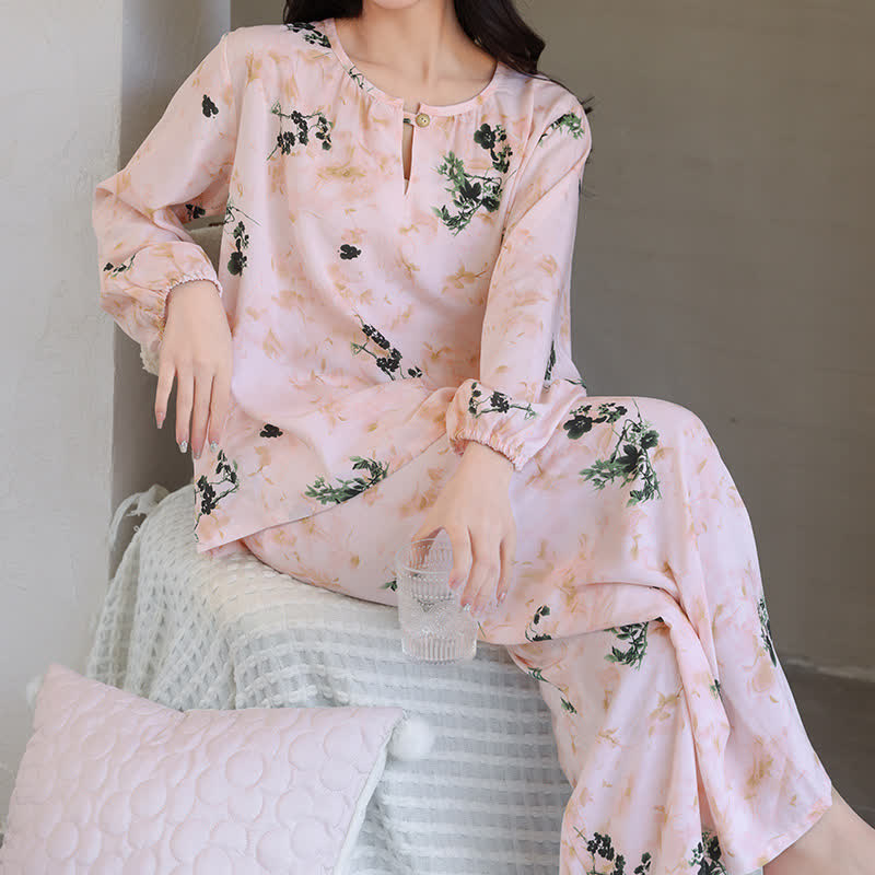 Refresh – Ensemble de vêtements de détente respirants à motif floral