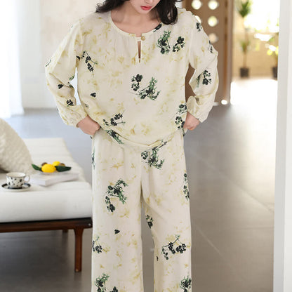 Refresh – Ensemble de vêtements de détente respirants à motif floral