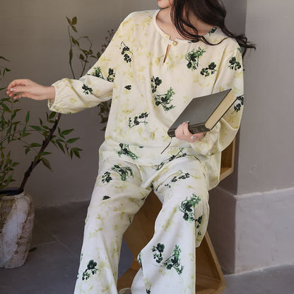 Refresh – Ensemble de vêtements de détente respirants à motif floral