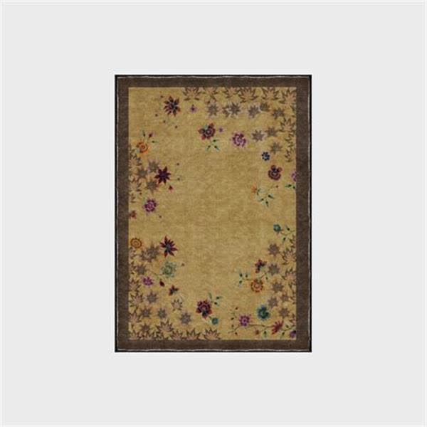 Tapis antidérapant d'intérieur et d'extérieur avec motif floral en feuille d'érable