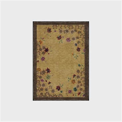 Tapis antidérapant d'intérieur et d'extérieur avec motif floral en feuille d'érable