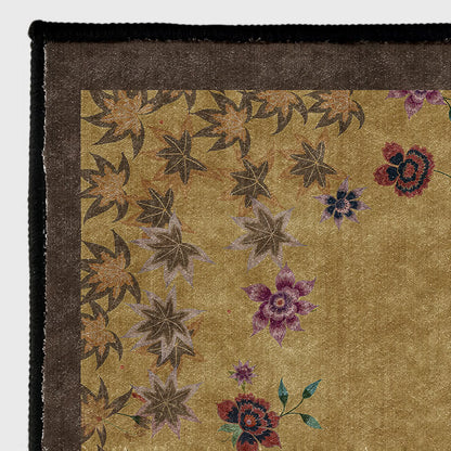 Tapis antidérapant d'intérieur et d'extérieur avec motif floral en feuille d'érable