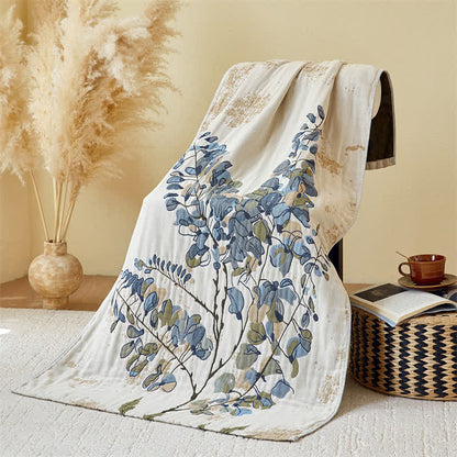 Serviette de bain absorbante en gaze de pur coton