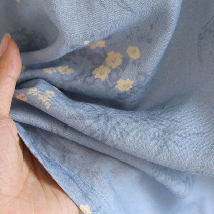 Ensemble pyjama élégant à manches courtes en fibre de bambou avec motif floral