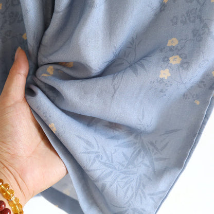 Ensemble pyjama élégant à manches courtes en fibre de bambou avec motif floral