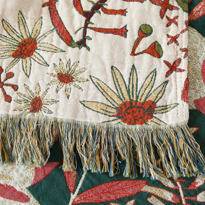 Couette réversible en gaze de coton à motif pin