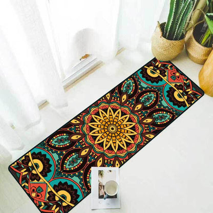 Tapis de cuisine antidérapant vintage mandala