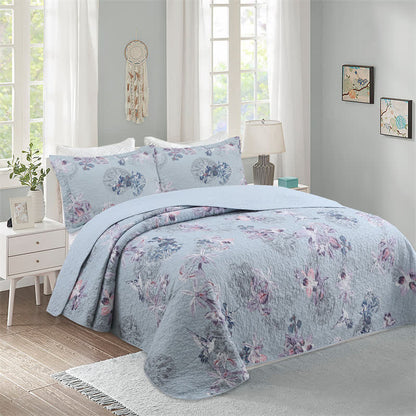 Couette élégante en coton doux avec motif floral