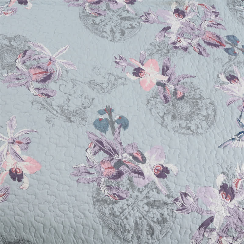 Couette élégante en coton doux avec motif floral