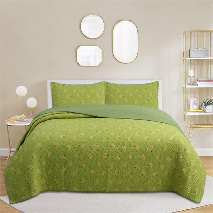 Couette en coton avec imprimé orange frais