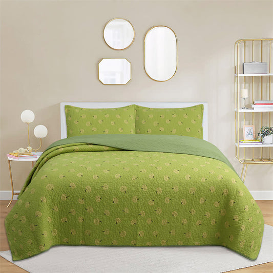 Couette en coton avec imprimé orange frais