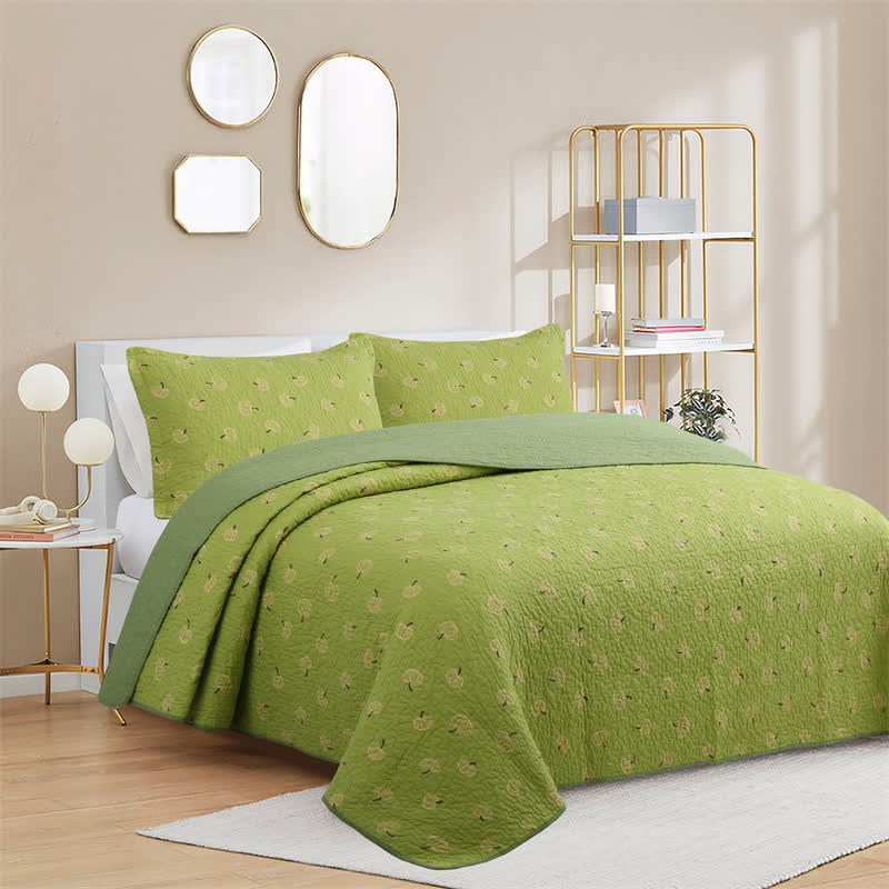 Couette en coton avec imprimé orange frais