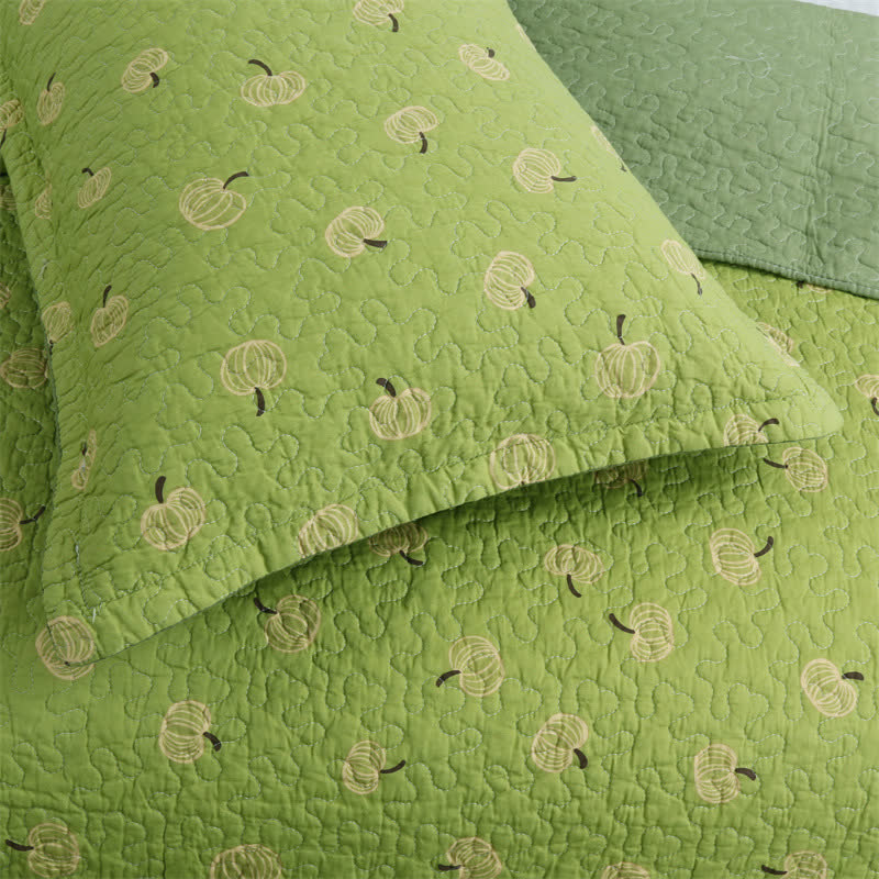 Couette en coton avec imprimé orange frais
