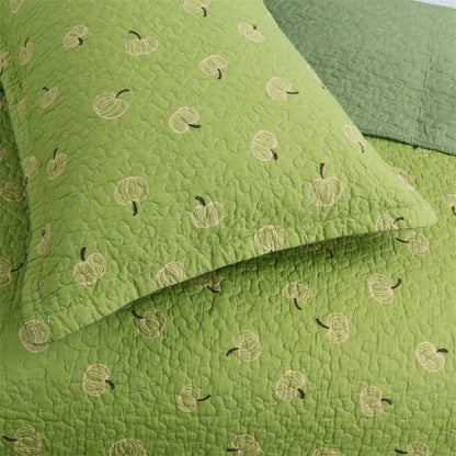 Couette en coton avec imprimé orange frais